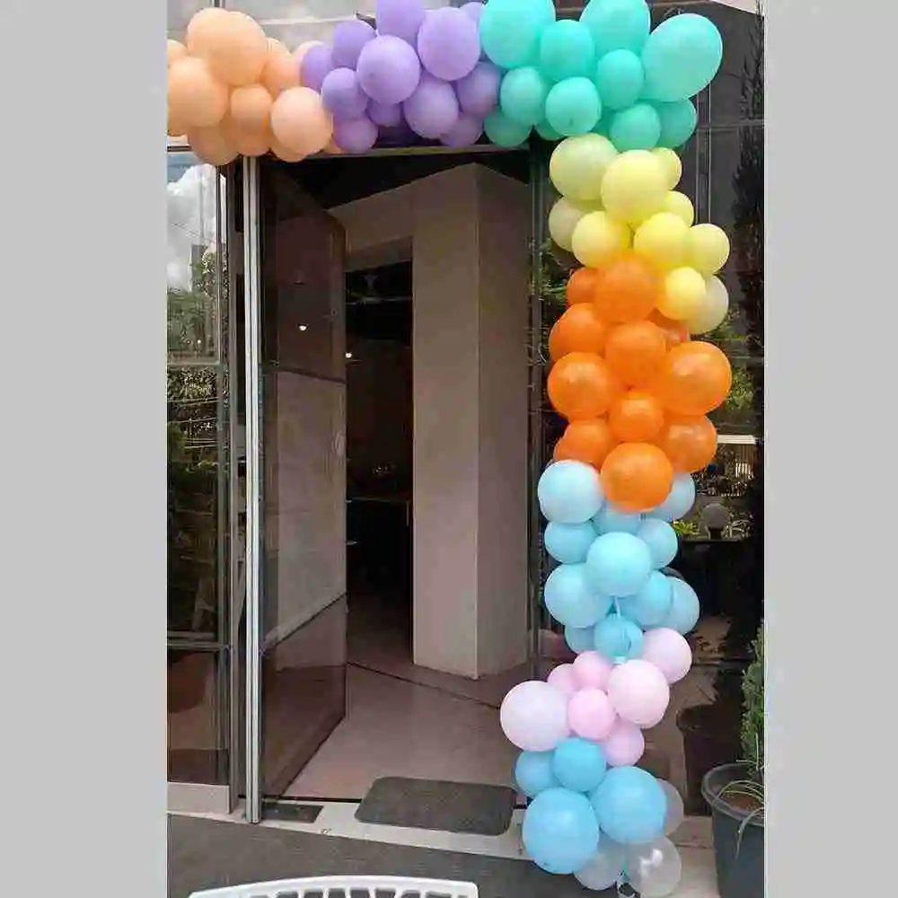 Book Pastel Balloon Decor with Helium Balloons